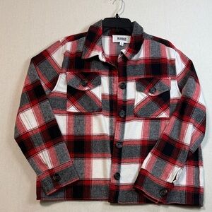 BB Dakota Red and Black Plaid Jacket